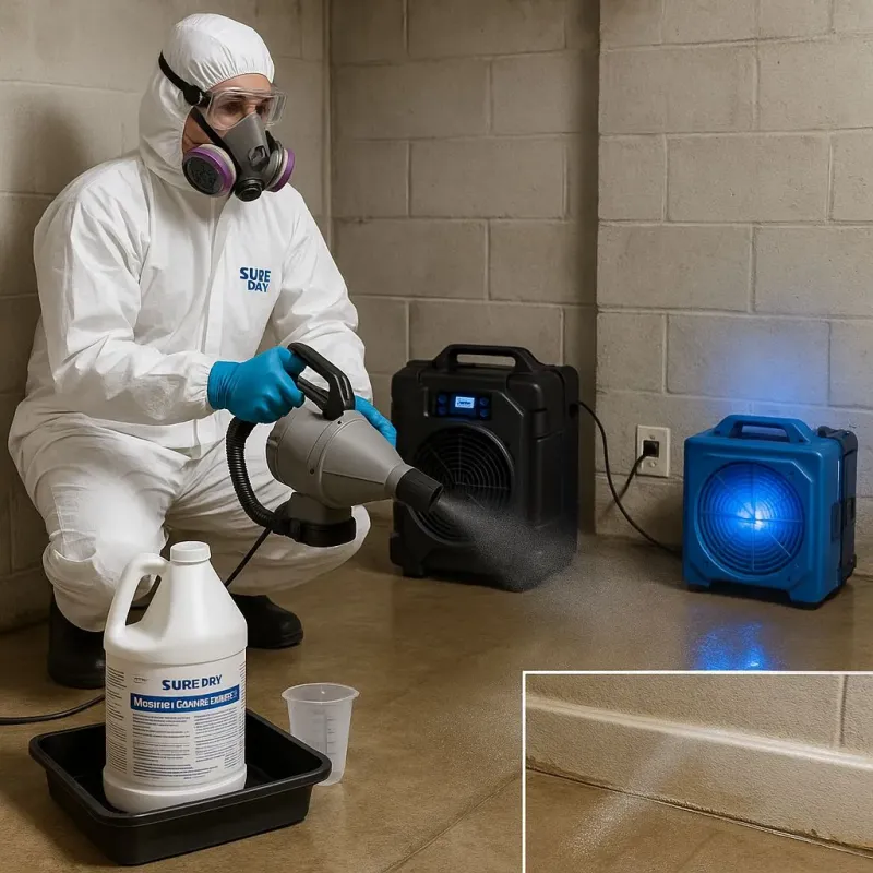 Sanitization and Odor Removal process in Southside Place, TX