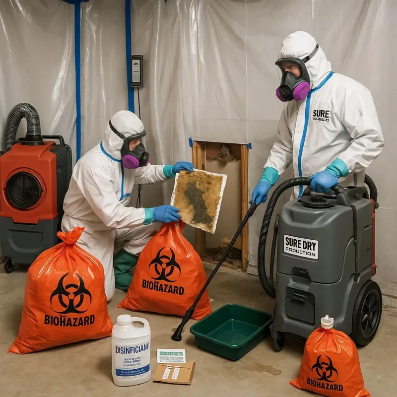 Contaminated Water Handling Protocols process in Southside Place, TX